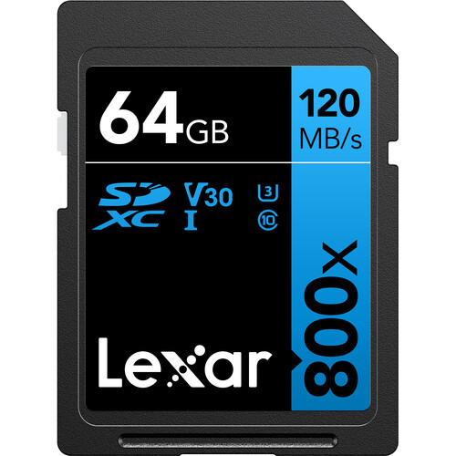 LEXAR SDXC 64GB 120MB/s UHS-I V30